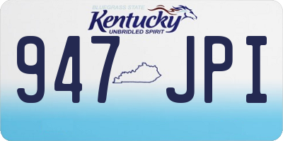 KY license plate 947JPI