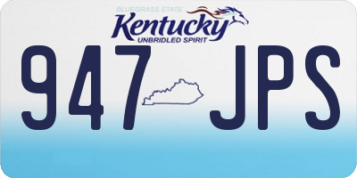 KY license plate 947JPS