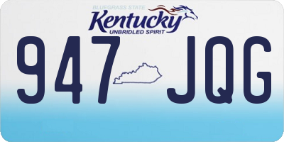 KY license plate 947JQG