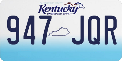 KY license plate 947JQR