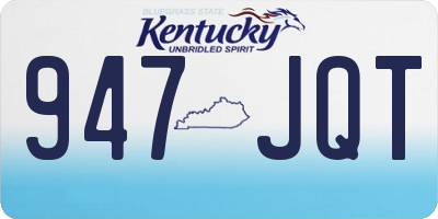 KY license plate 947JQT