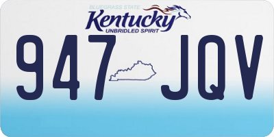 KY license plate 947JQV