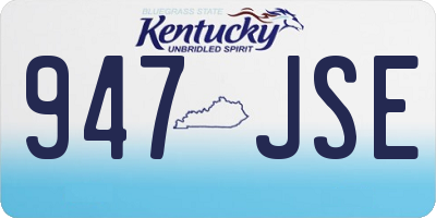 KY license plate 947JSE