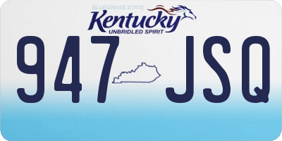KY license plate 947JSQ