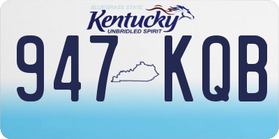 KY license plate 947KQB