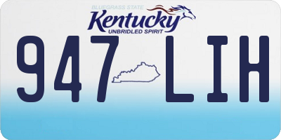 KY license plate 947LIH