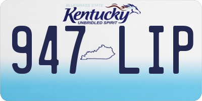 KY license plate 947LIP