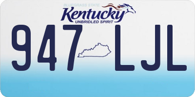 KY license plate 947LJL