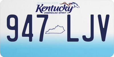 KY license plate 947LJV