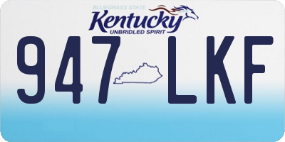 KY license plate 947LKF