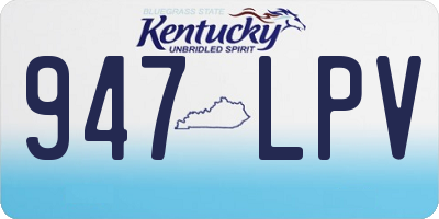 KY license plate 947LPV