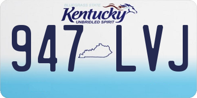 KY license plate 947LVJ
