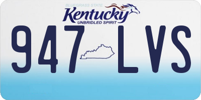 KY license plate 947LVS