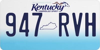 KY license plate 947RVH