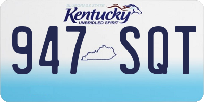KY license plate 947SQT