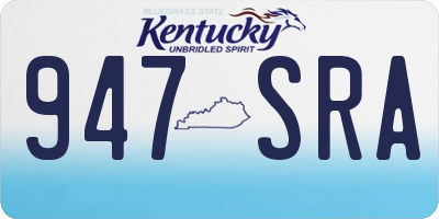 KY license plate 947SRA