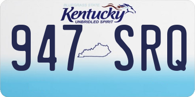 KY license plate 947SRQ