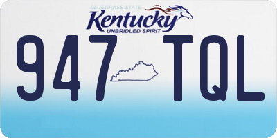KY license plate 947TQL