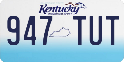 KY license plate 947TUT