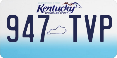 KY license plate 947TVP