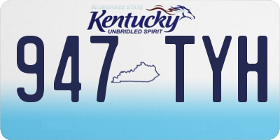 KY license plate 947TYH