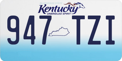 KY license plate 947TZI