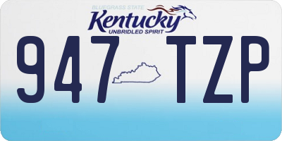 KY license plate 947TZP