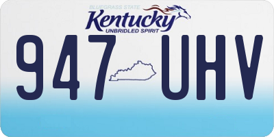 KY license plate 947UHV