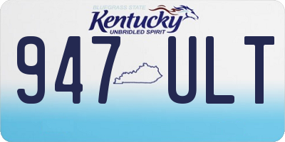 KY license plate 947ULT