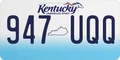 KY license plate 947UQQ