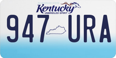 KY license plate 947URA