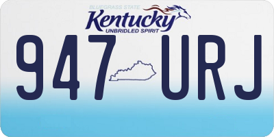 KY license plate 947URJ