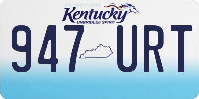 KY license plate 947URT