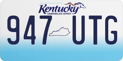 KY license plate 947UTG