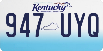 KY license plate 947UYQ