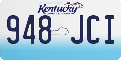 KY license plate 948JCI