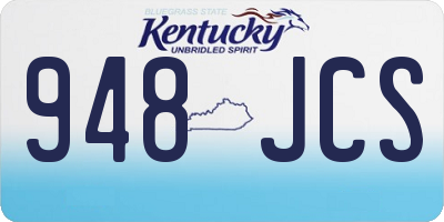 KY license plate 948JCS