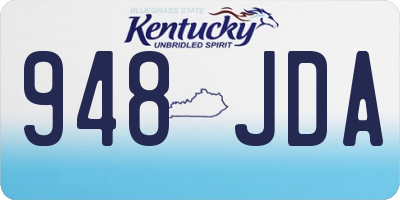 KY license plate 948JDA