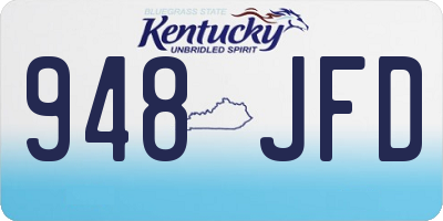 KY license plate 948JFD