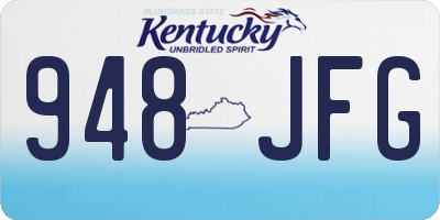 KY license plate 948JFG
