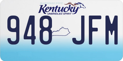 KY license plate 948JFM