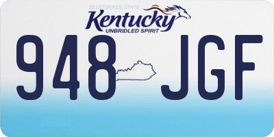 KY license plate 948JGF