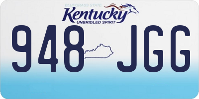 KY license plate 948JGG