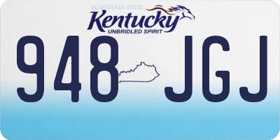 KY license plate 948JGJ