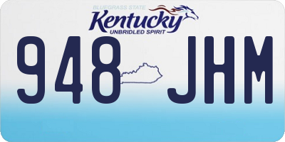 KY license plate 948JHM