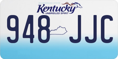 KY license plate 948JJC