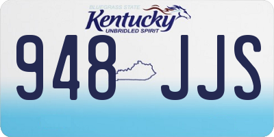KY license plate 948JJS