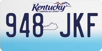 KY license plate 948JKF