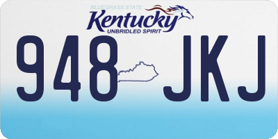 KY license plate 948JKJ