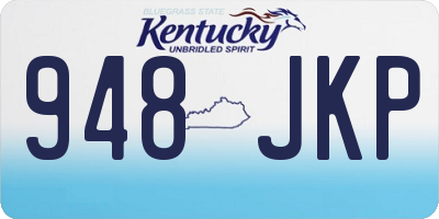 KY license plate 948JKP